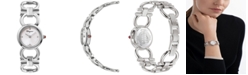 Salvatore Ferragamo Ferragamo Women's Swiss Double Gancini Stainless Steel Bracelet Watch 22mm